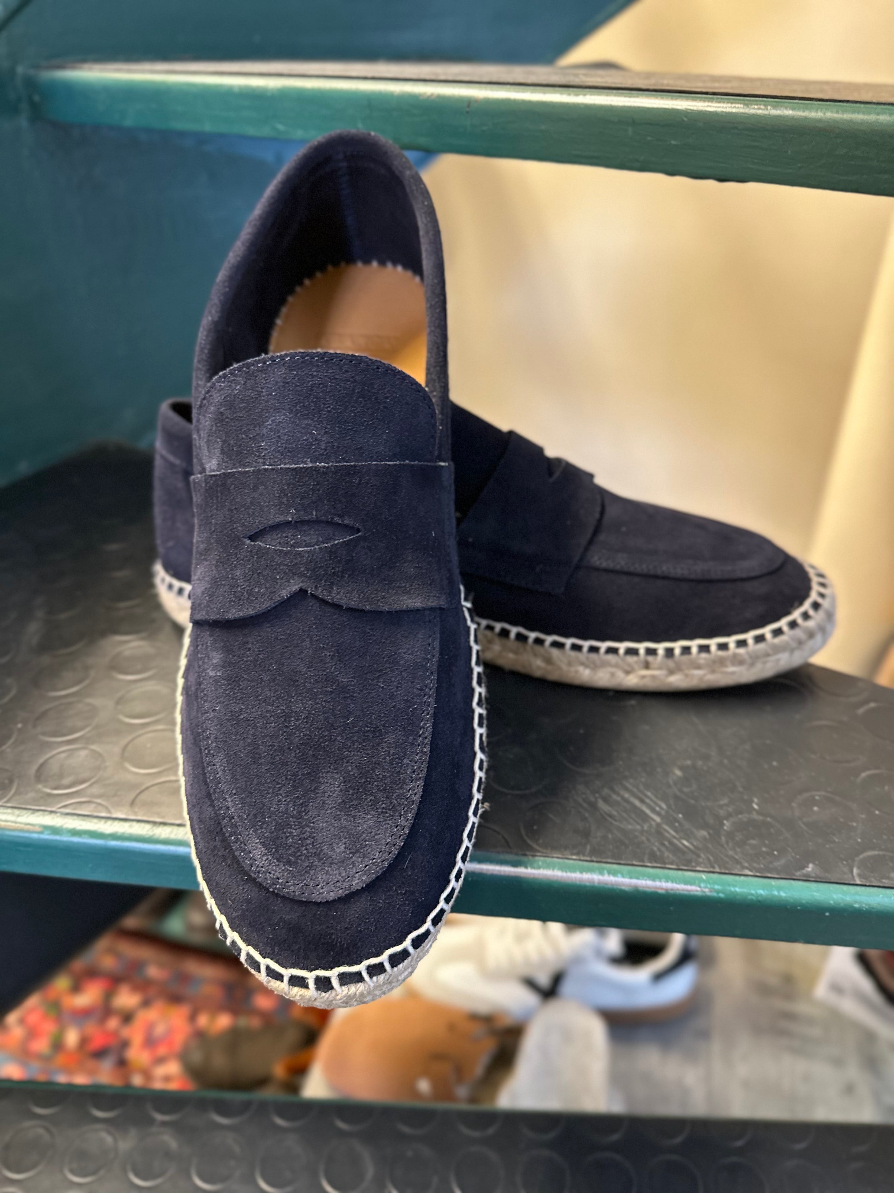 Suede boat moccasin