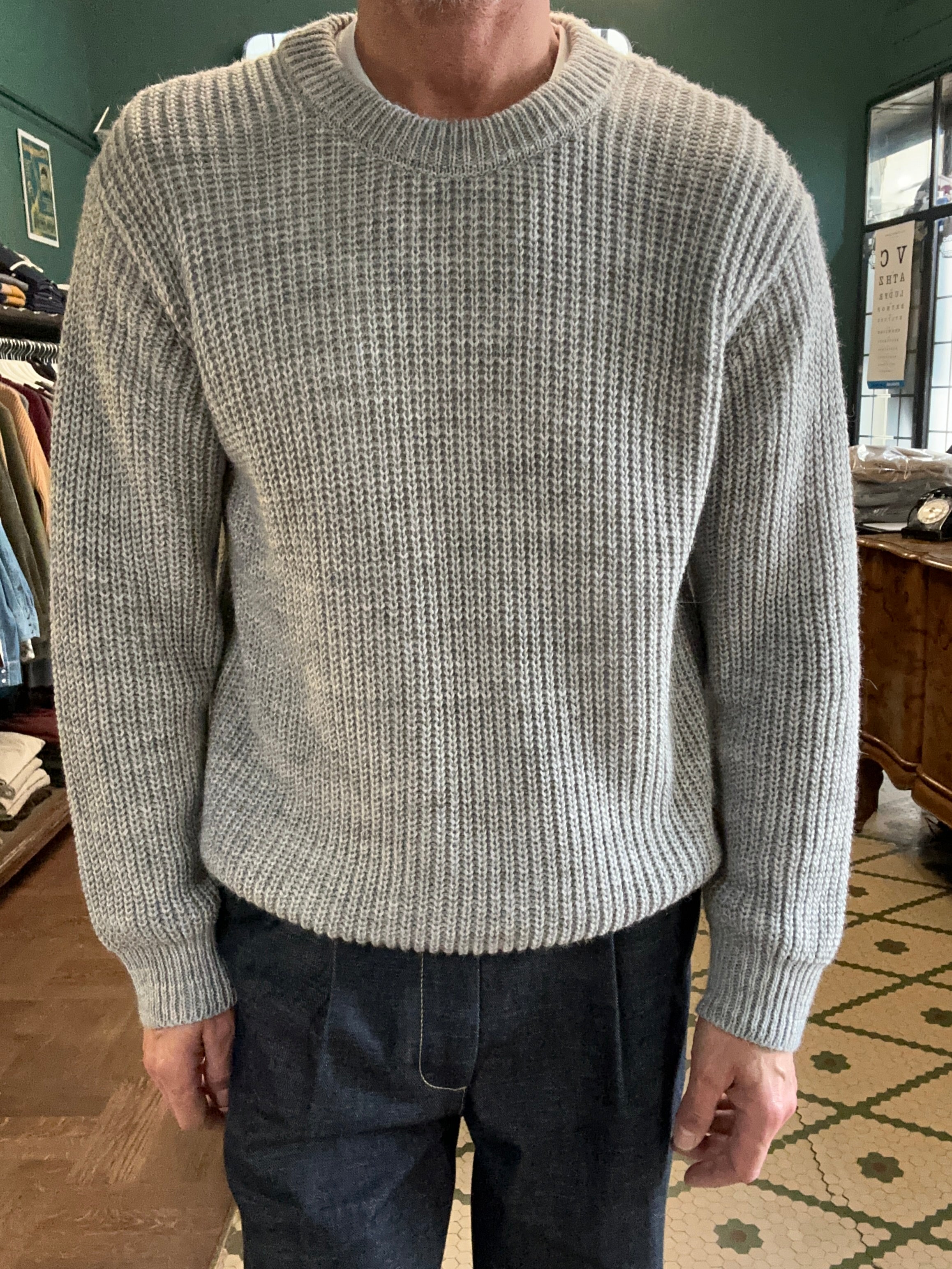 maglione a costa inglese