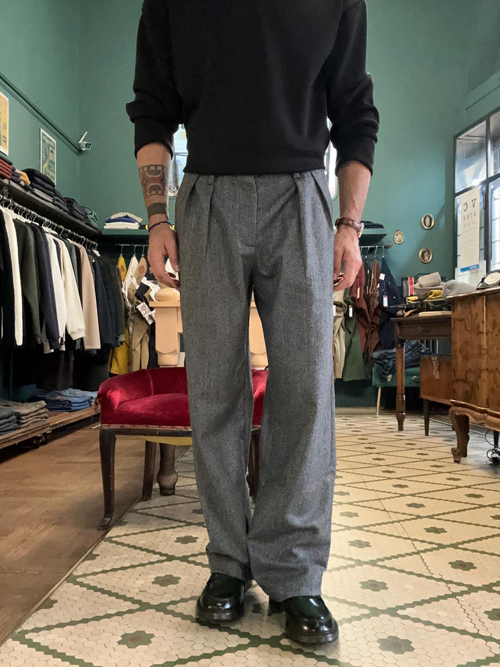 Yan Simmon Pantaloni Vardar in lana