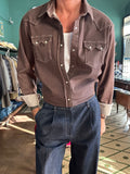 Camicia texana in denim
