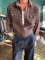 Camicia texana in denim