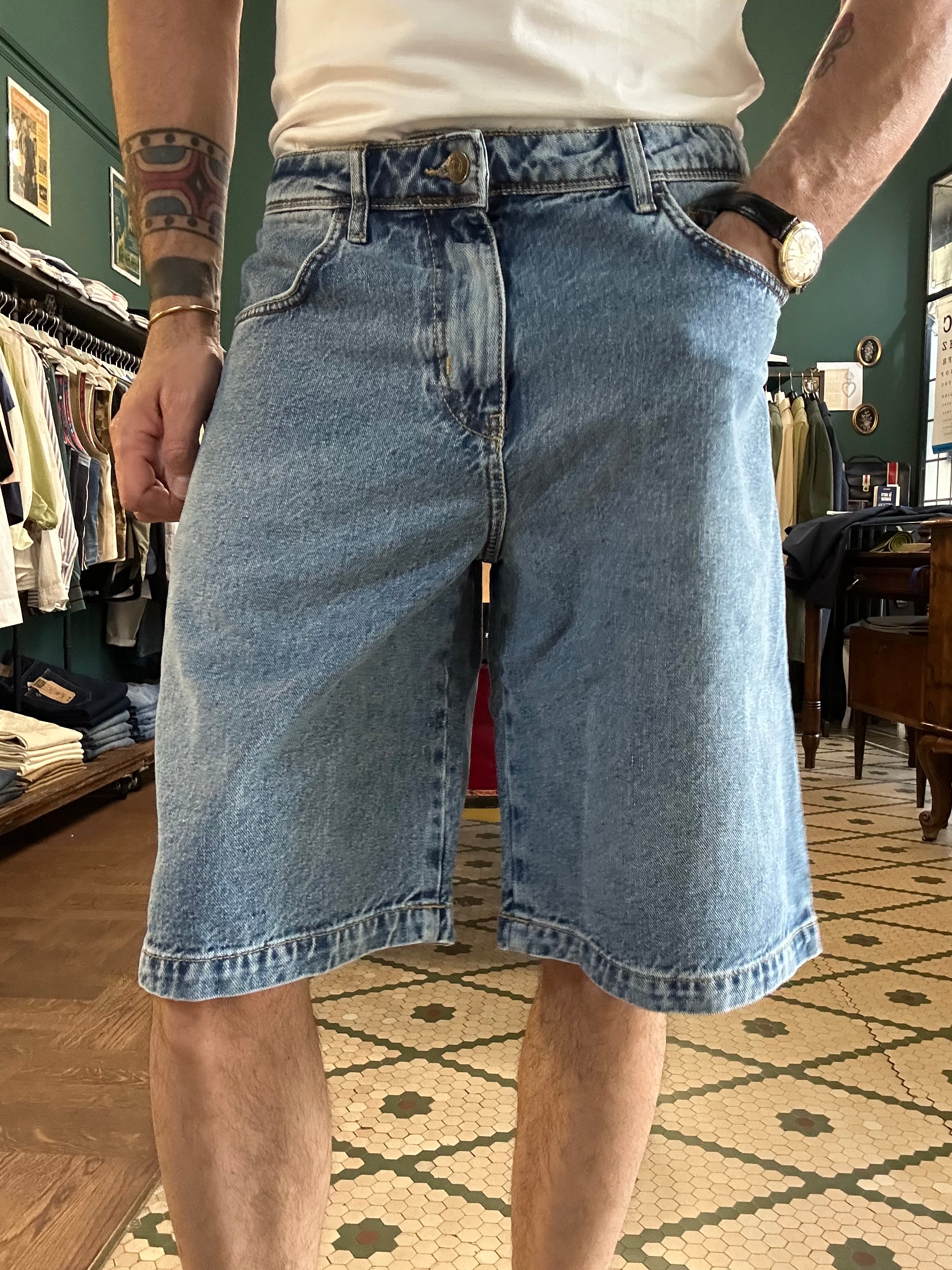 Bermuda galapagos in denim oversize