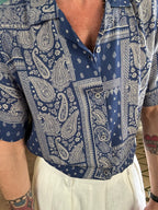 Camicia collo Hawaii fantasia bandana