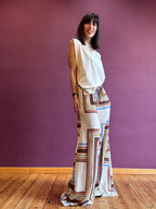 Mira trousers with geometric pattern