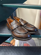 Mocassino tomaia intrecciata