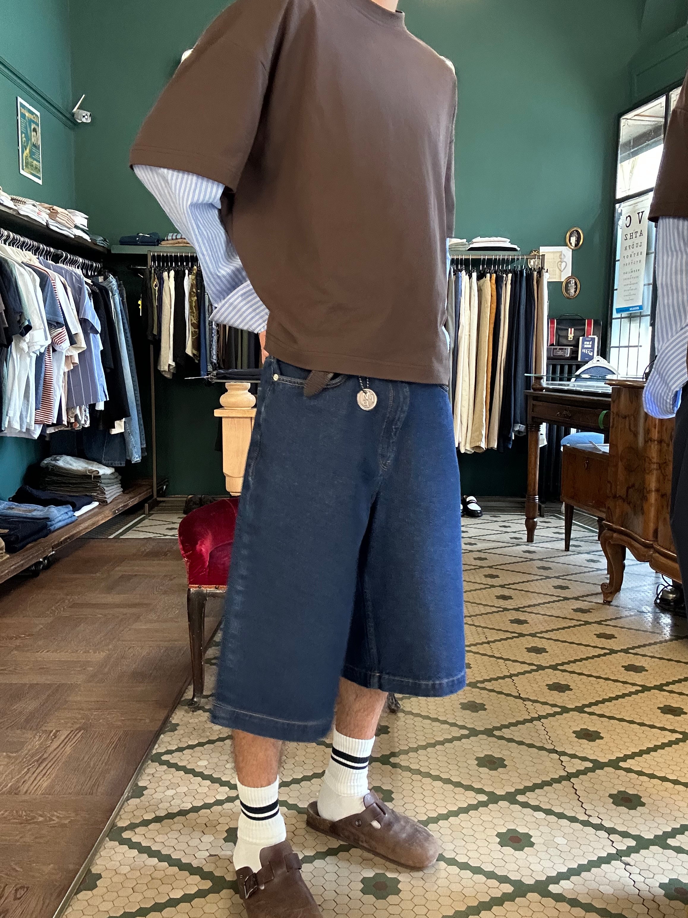 Jorts oversize in denim