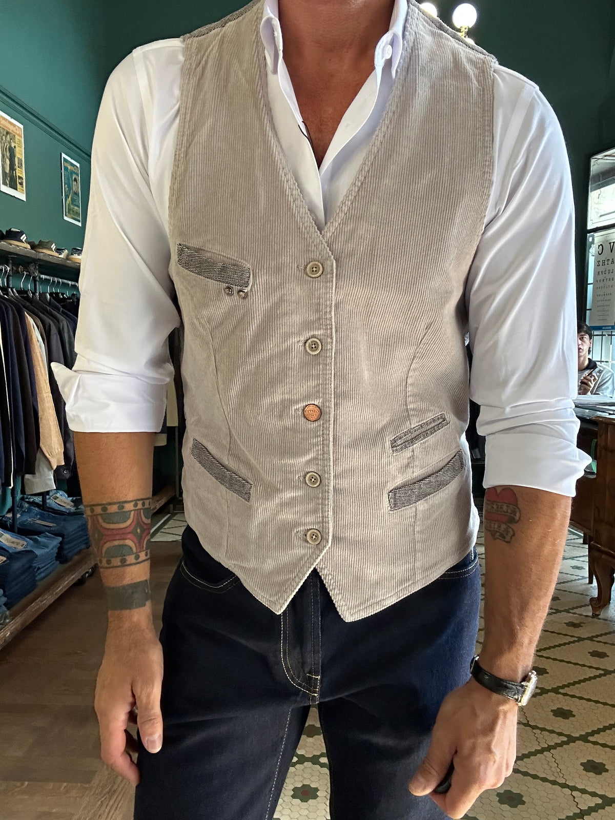 Gilet velluto a coste Garry’s Earth