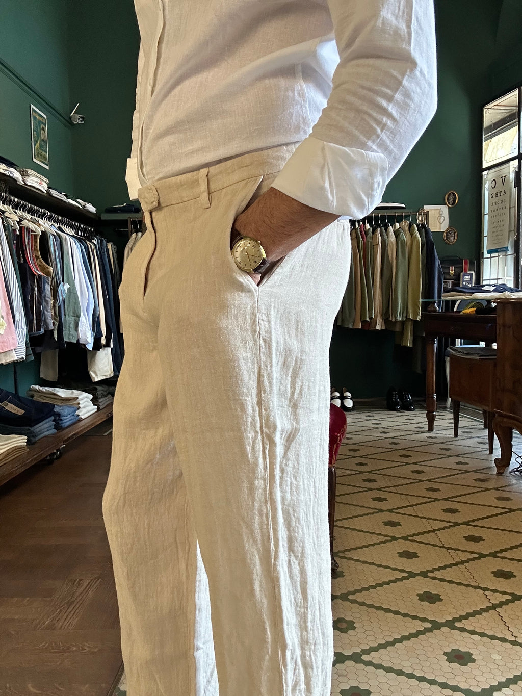 100% Linen baggy Ghibli trousers