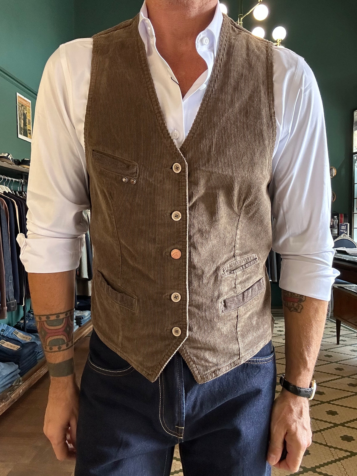 Gilet velluto a coste Garry’s Earth