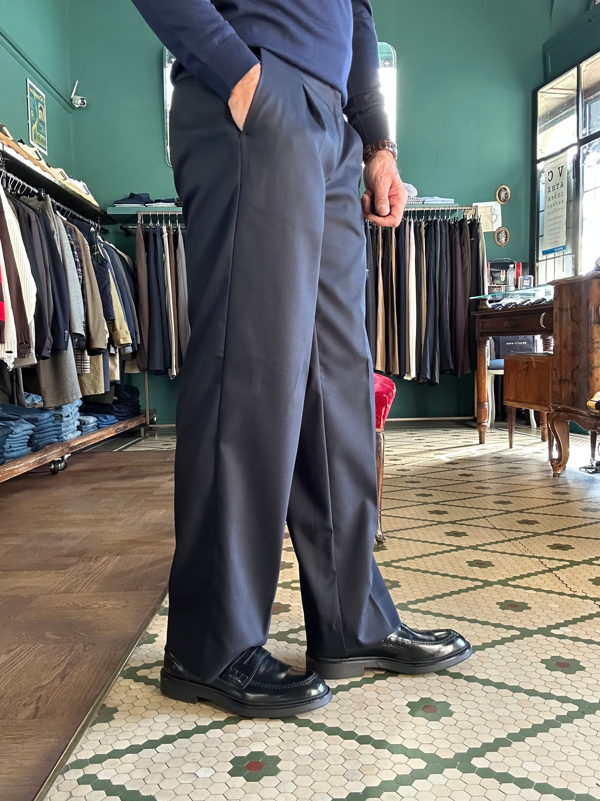 Pantalone Genny con pence regular fit