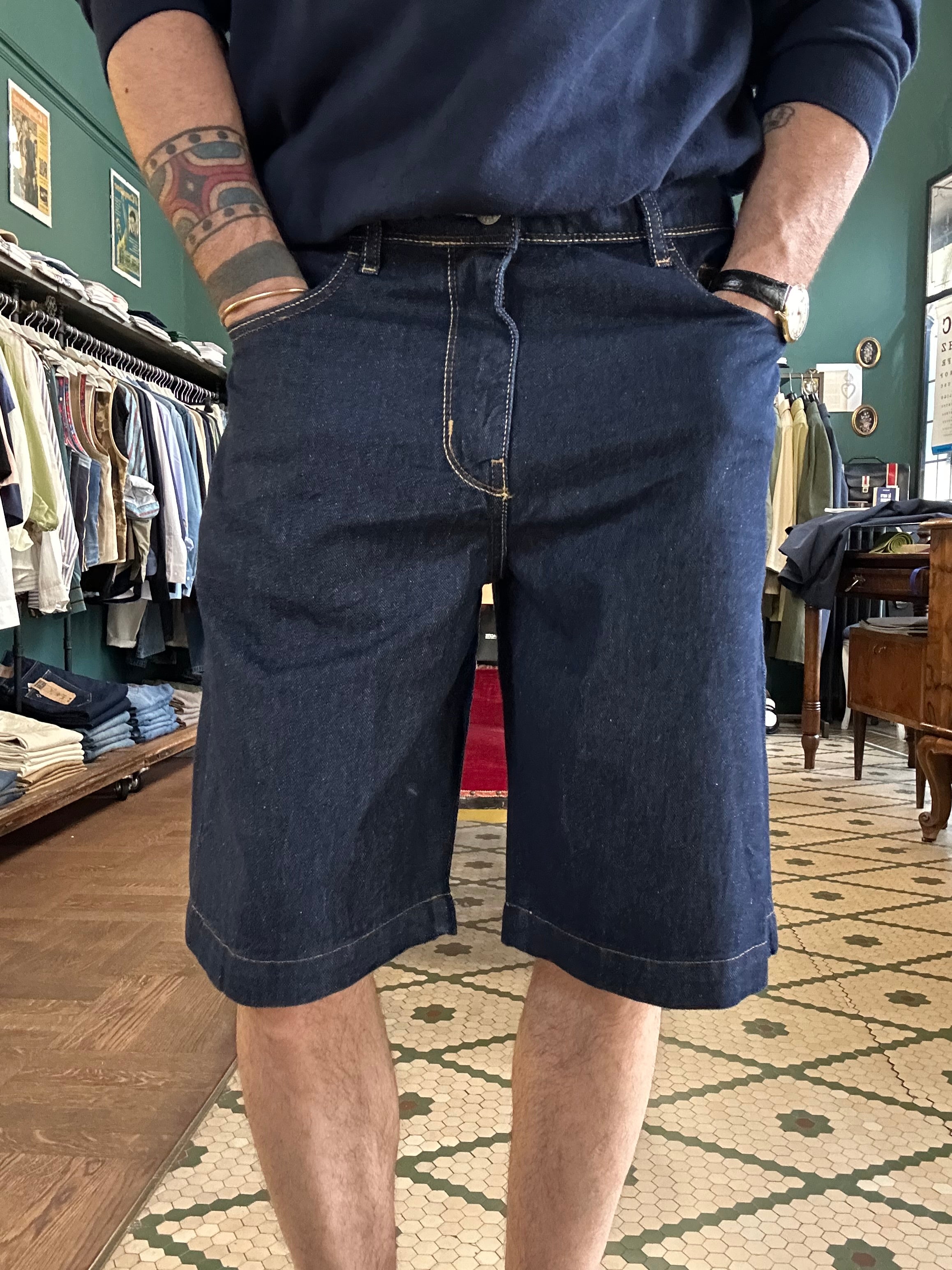 Bermuda galapagos in denim oversize
