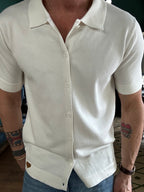 Knitted polo shirt