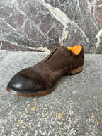 francesina senza stringhe testa di moro in suede