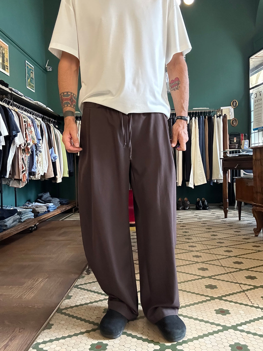 Pantalone Japan con dettaglio boxer
