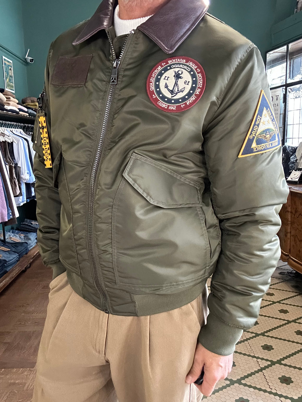 TOP GUN® PREMIUM CORONADO FLIGHT BOMBER JACKET