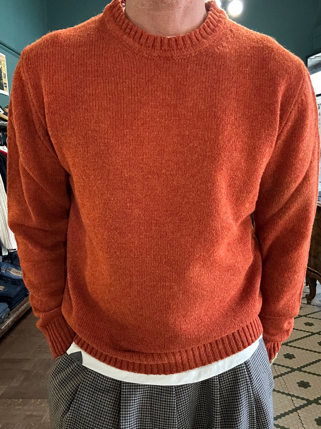 Maglione 100% lana shetland Made in Italy