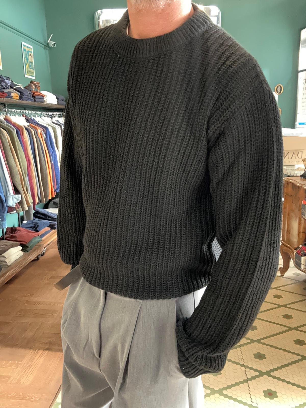 maglione a costa inglese