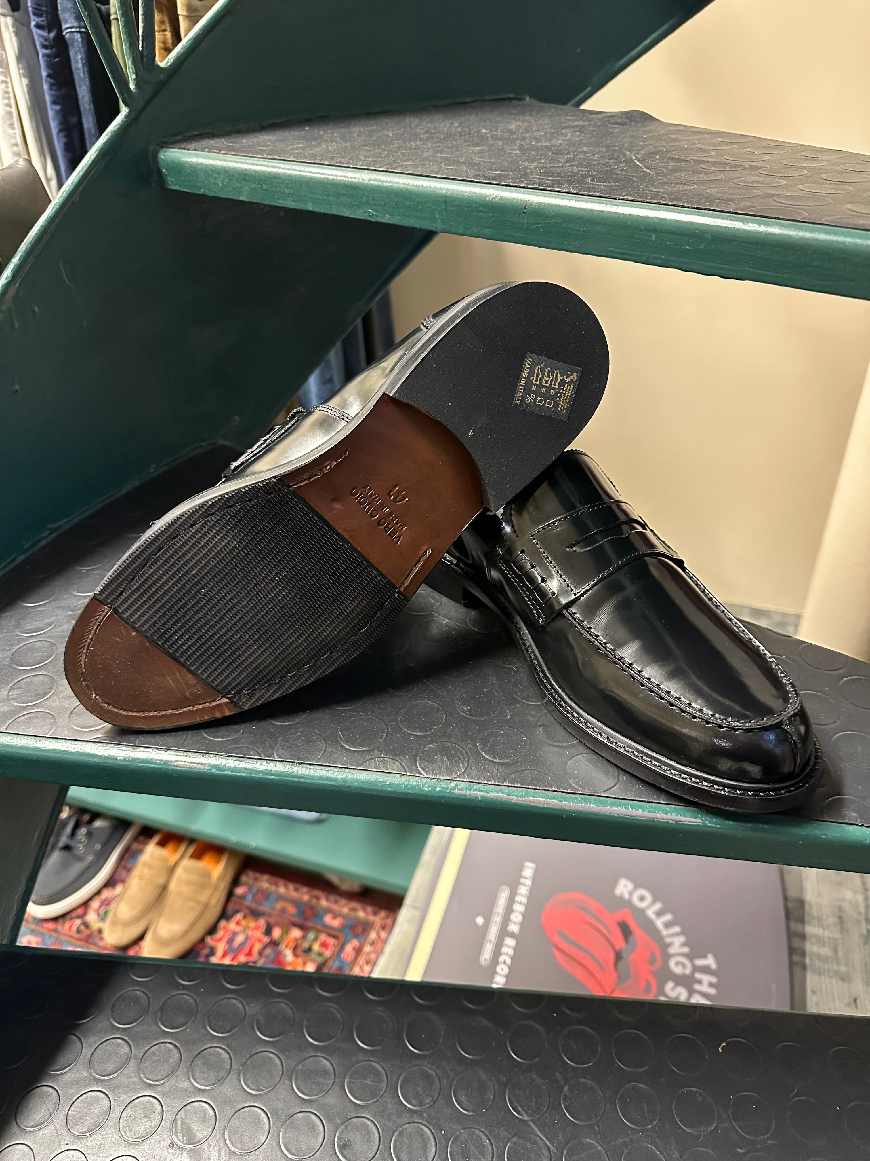 Mocassino abrasivato nero