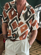 Camicia viscosa collo Hawaii honolulu