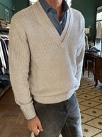 Maglione scollo V
