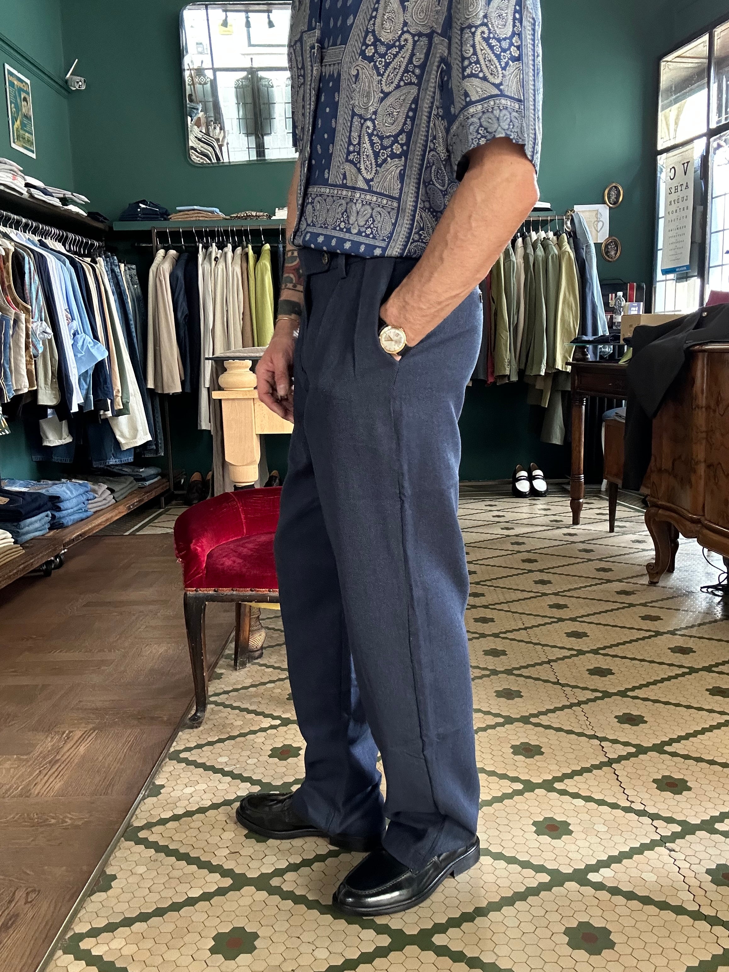 Pantalone Yan Simmon Vardar misto lino spigato