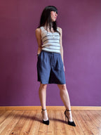 Blue striped top