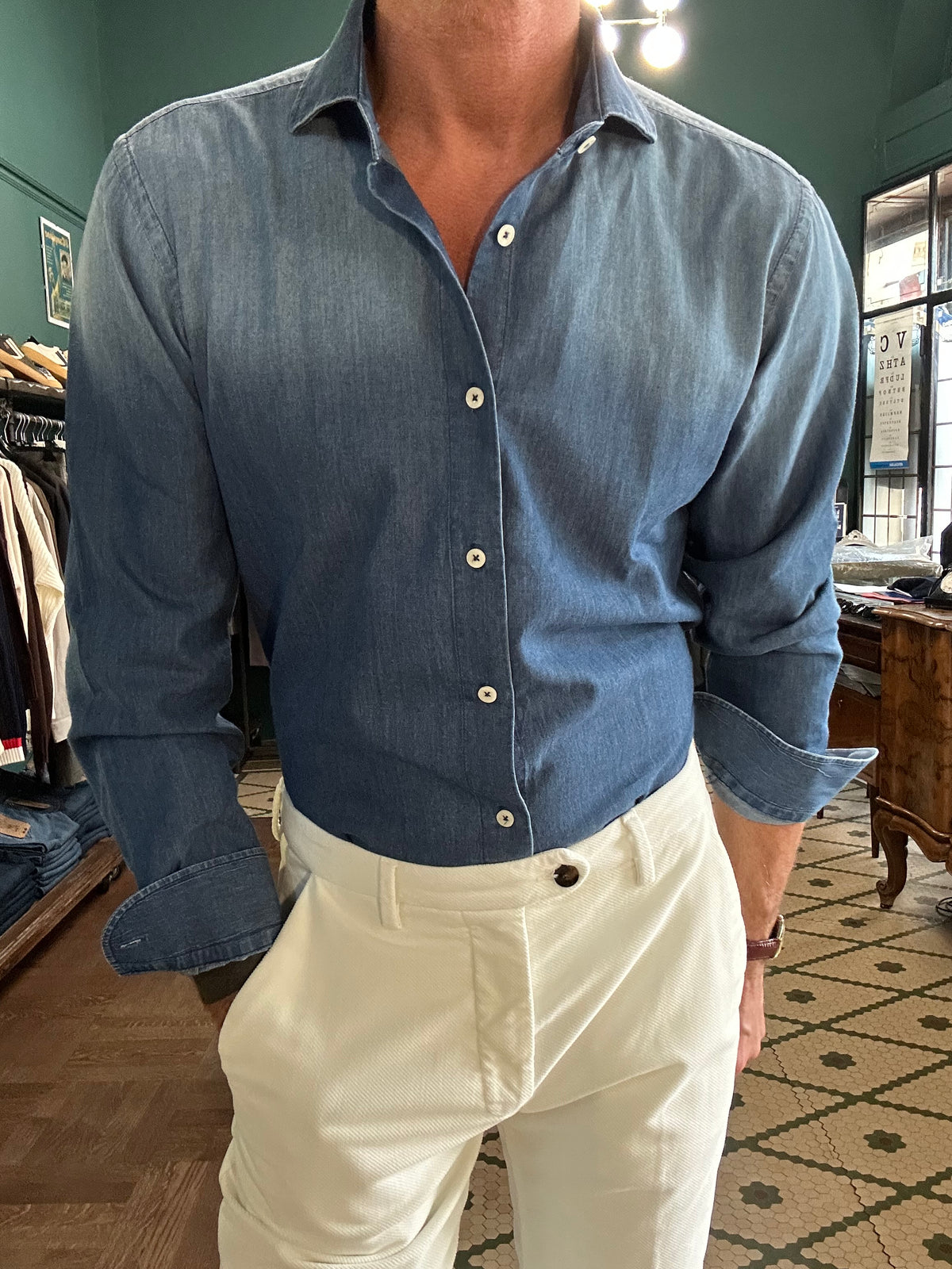 Camicia chambray