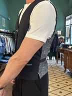 Garry's Earth blue cool wool vest
