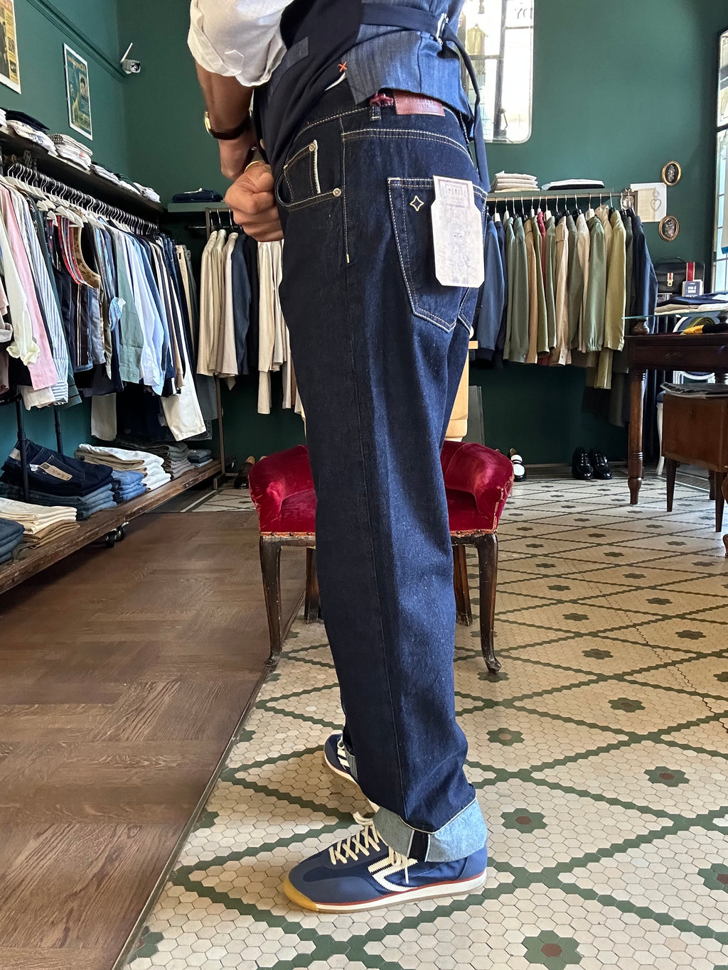 Jeans bighorn selvedge straight fit con cimosa