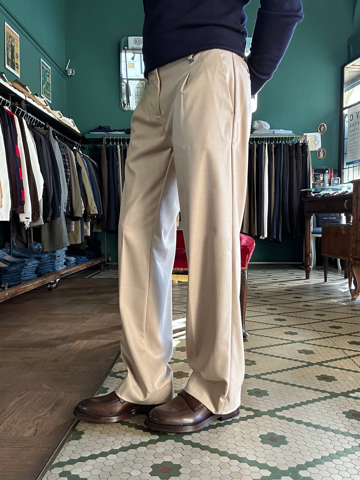Pantalone Genny con pence regular fit
