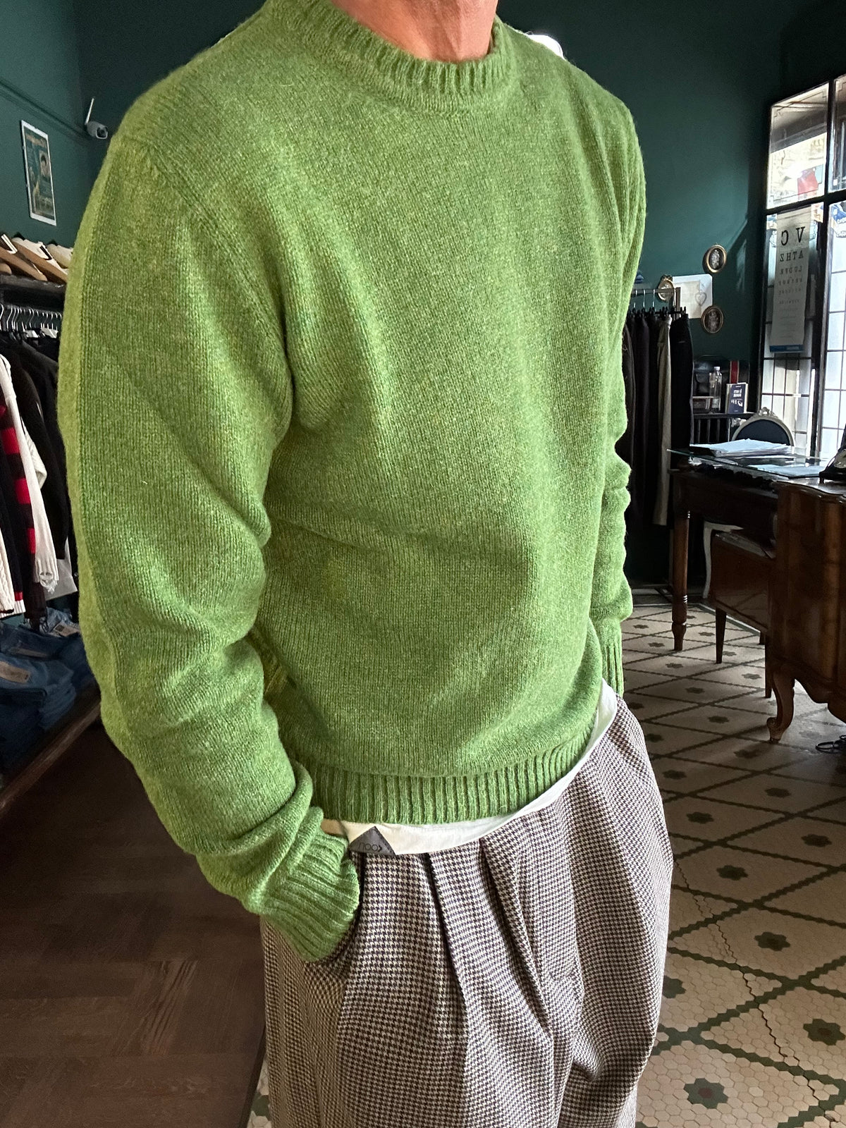 Maglione 100% lana shetland Made in Italy