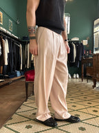 Pantalone baggy effetto seta