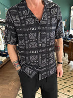 Camicia collo Hawaii fantasia Yonas