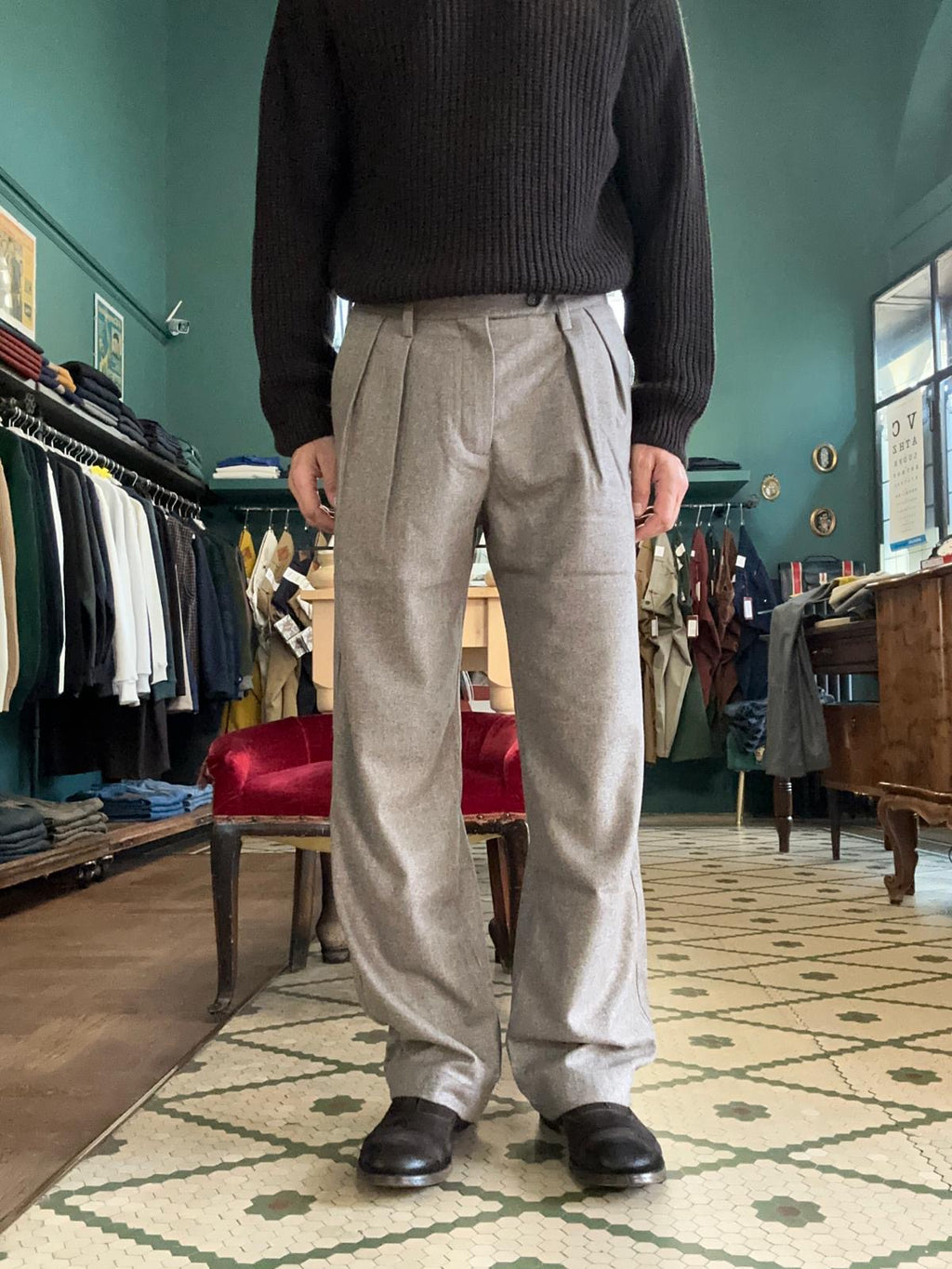 Yan Simmon Pantaloni Vardar in lana