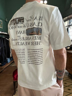 T-shirt oversize stampa su retro