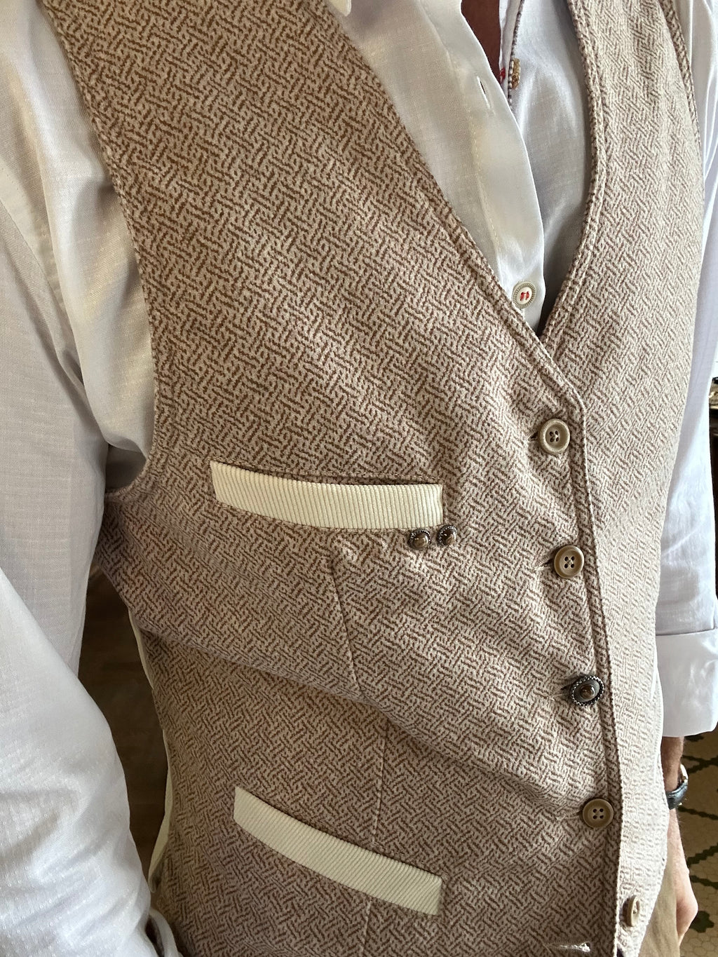Gilet Garry’s Eart misto lana tramato