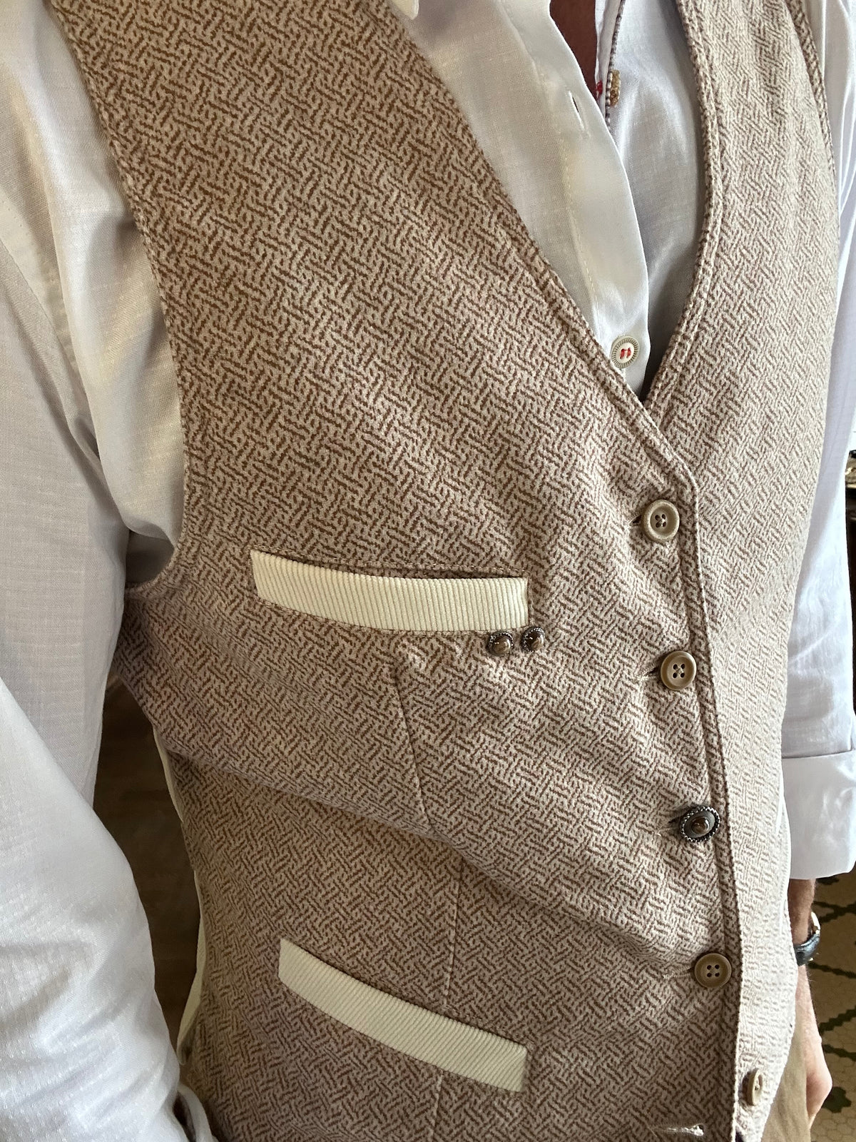 Gilet Garry’s Eart misto lana tramato