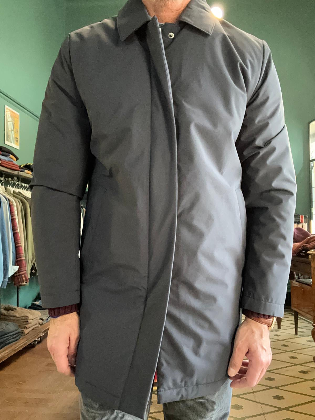 Soprabito imbottito blu