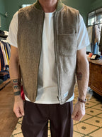 Gilet chesapeake’s double-face militare e in lana spigata