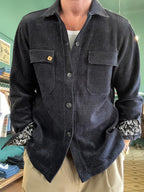 camicia casacca in velluto a coste