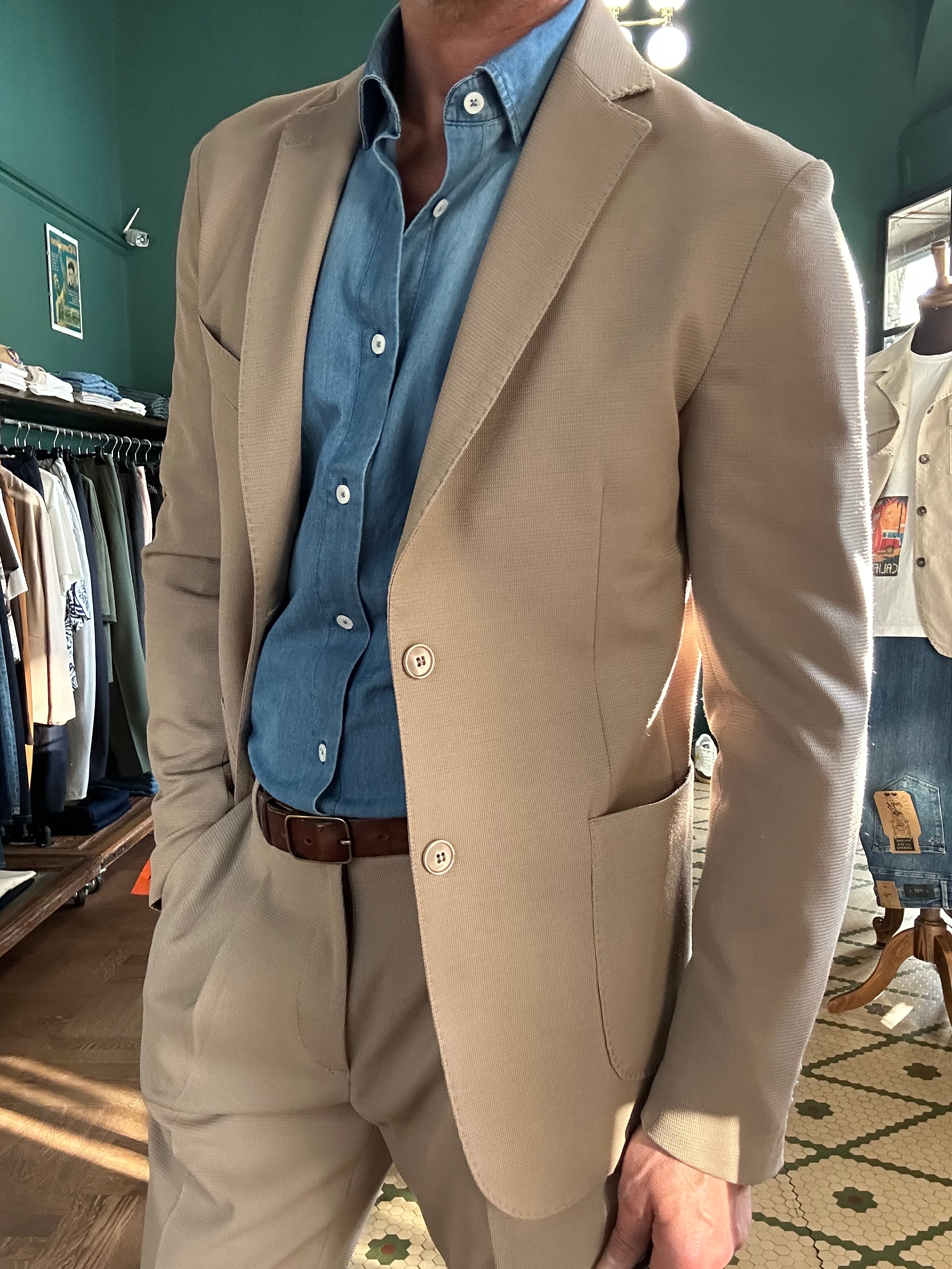 Giacca tessuto operato