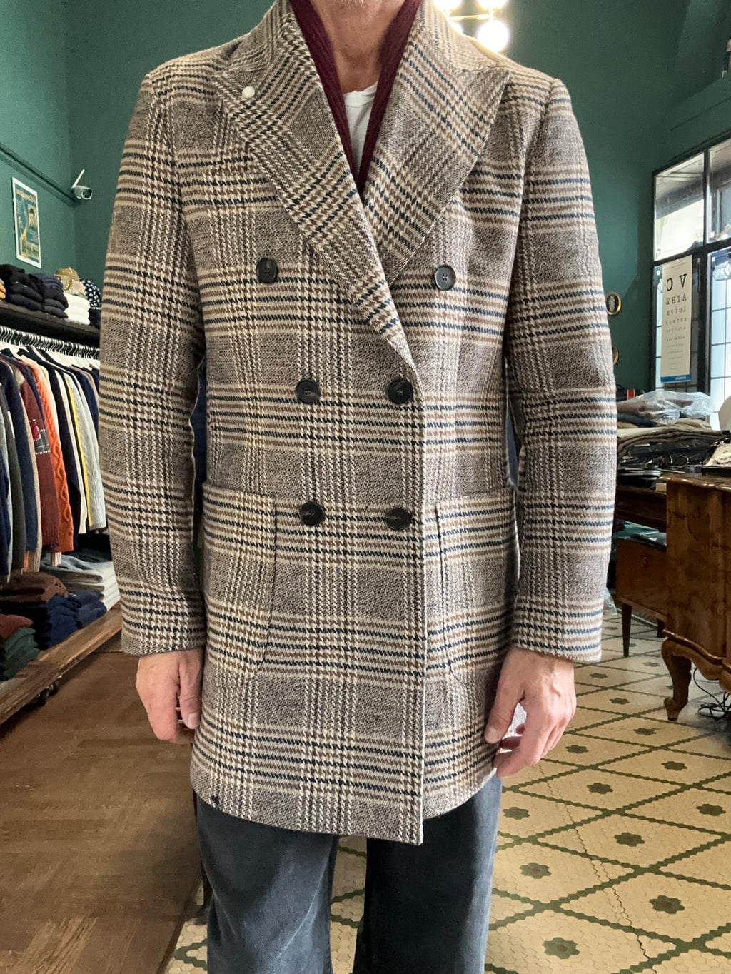 Cappotto doppiopetto principe di Galles