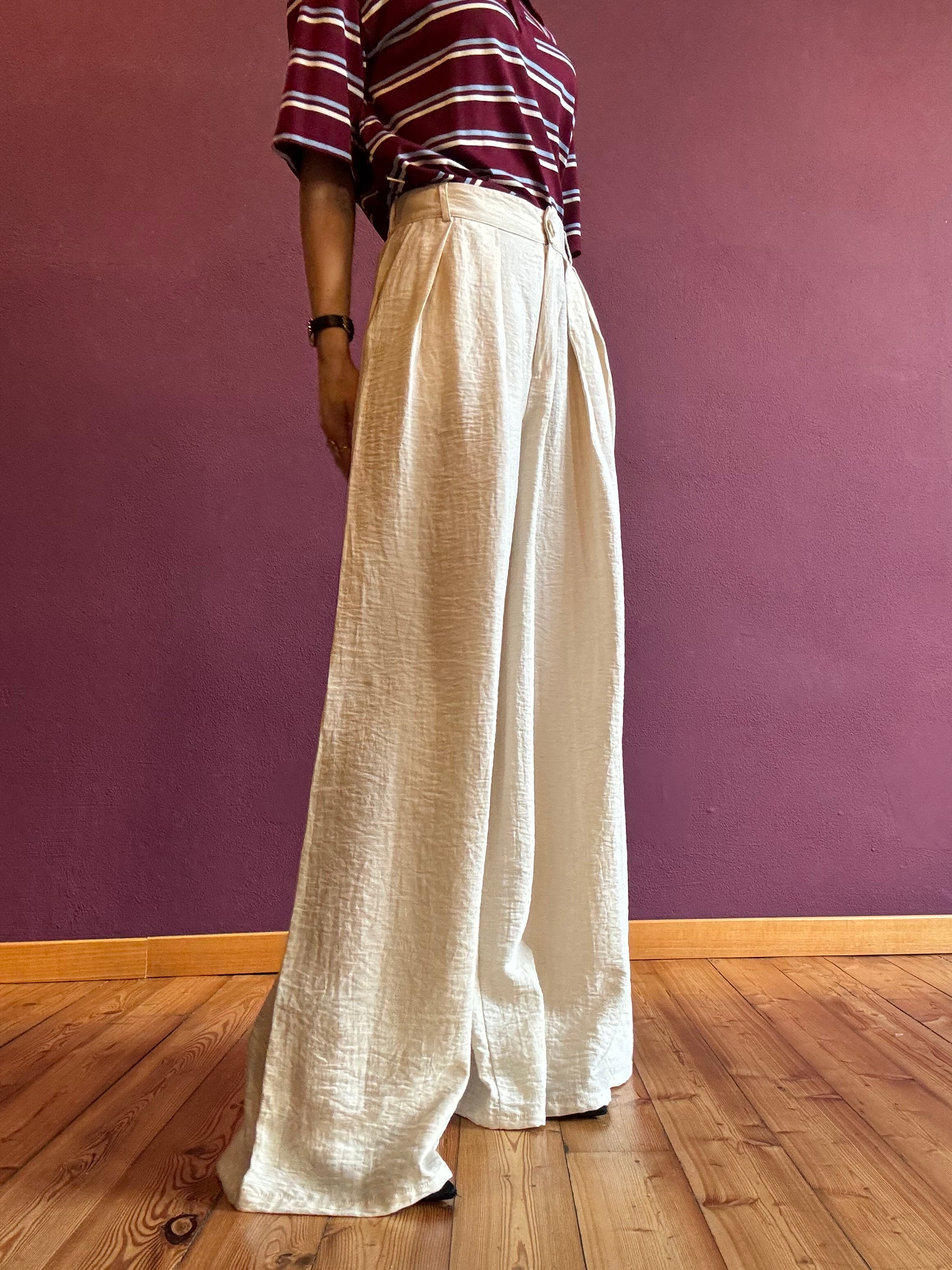 Mira linen blend trousers