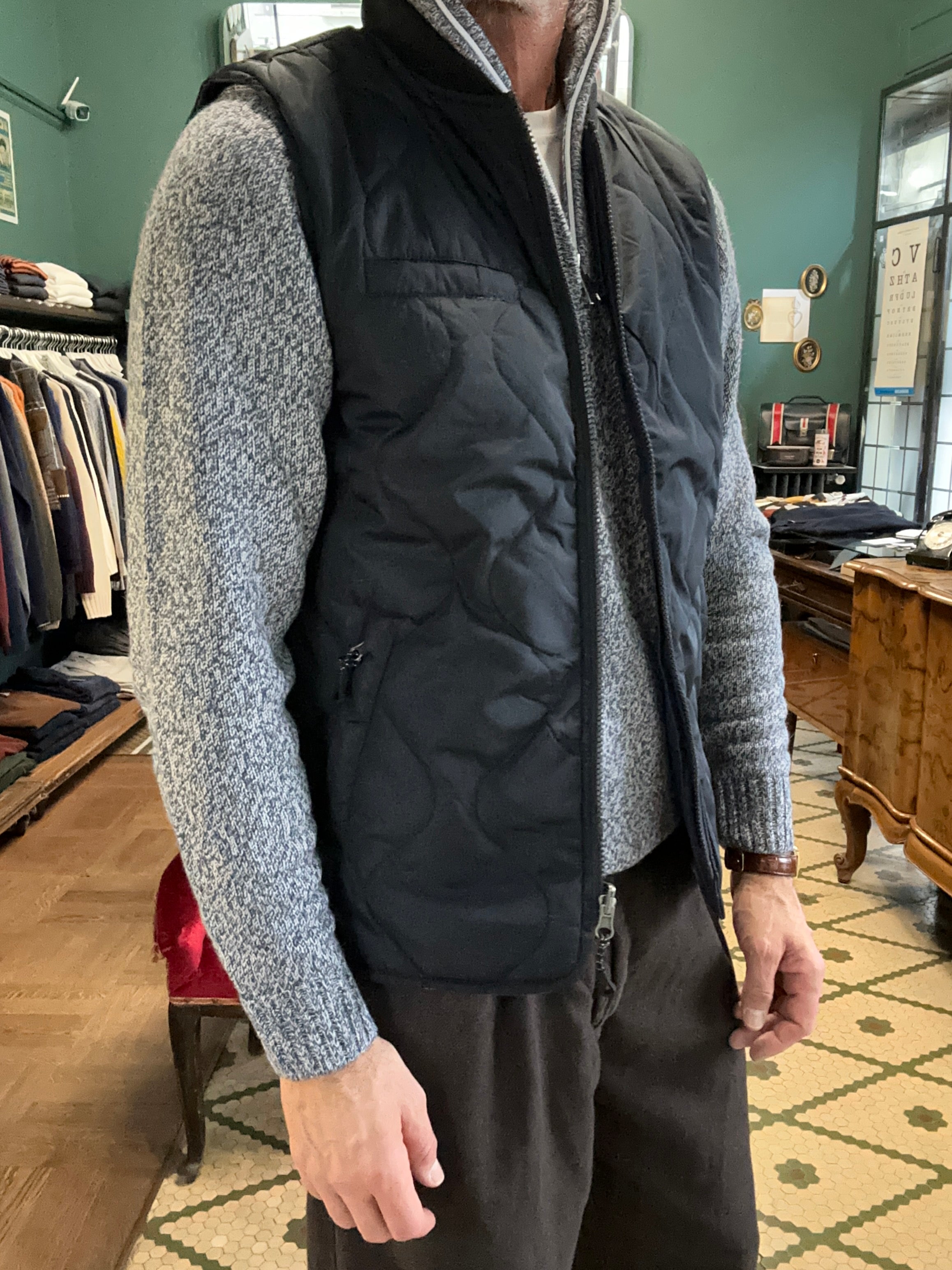 Smanicato reversibile blu