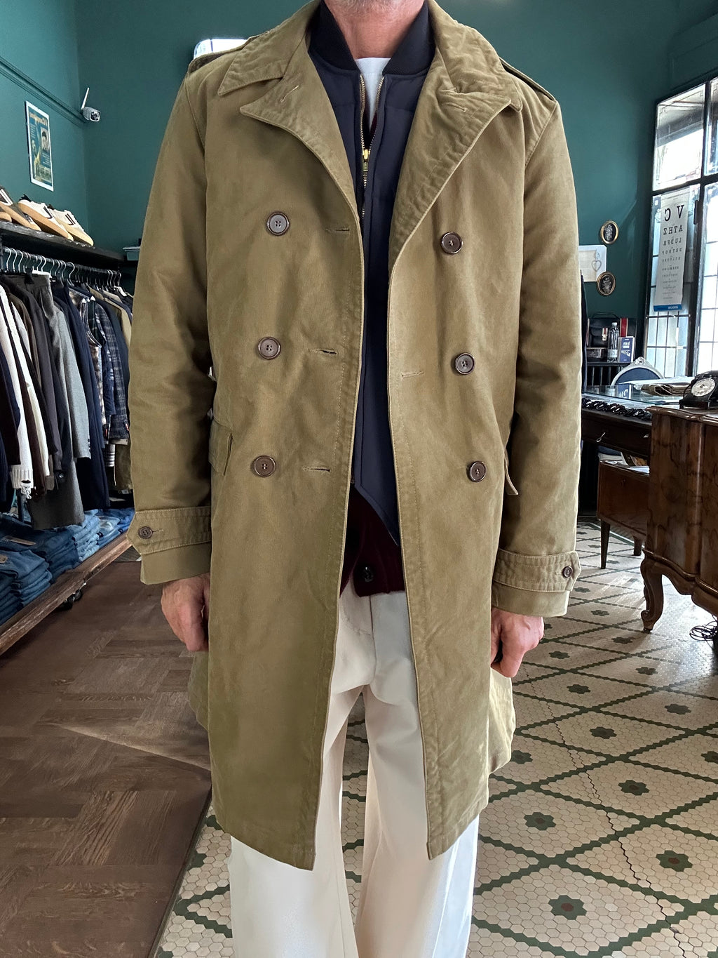 Trench jungle cloth naval officier Chesapeack’s