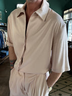 Silky oversized shirt