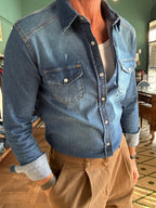 Camicia denim slim fit