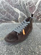 Panchic alte in suede ebano e grigio