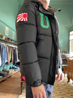 Piumino Kejo nero con patch