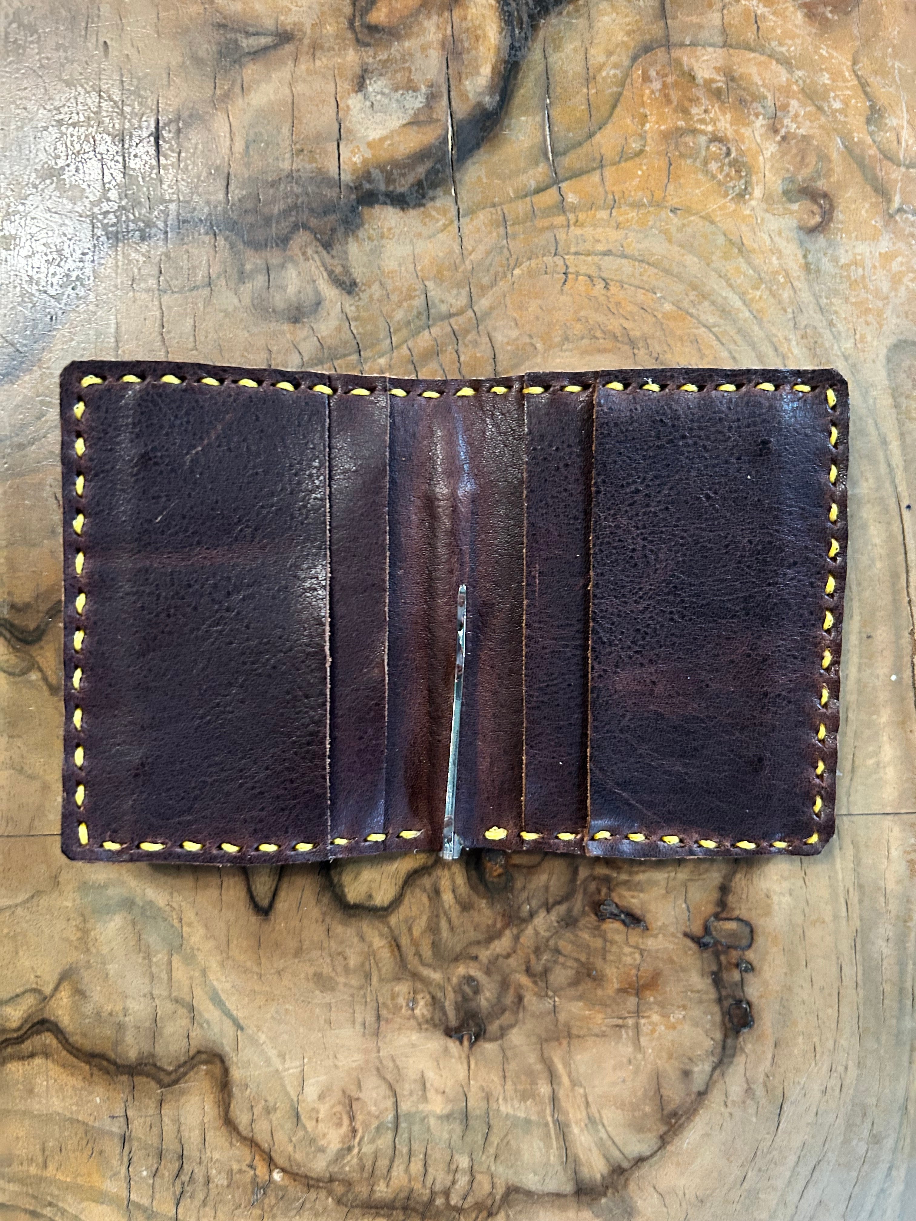 Handgefertigte florentinische Ledergeldbörsen